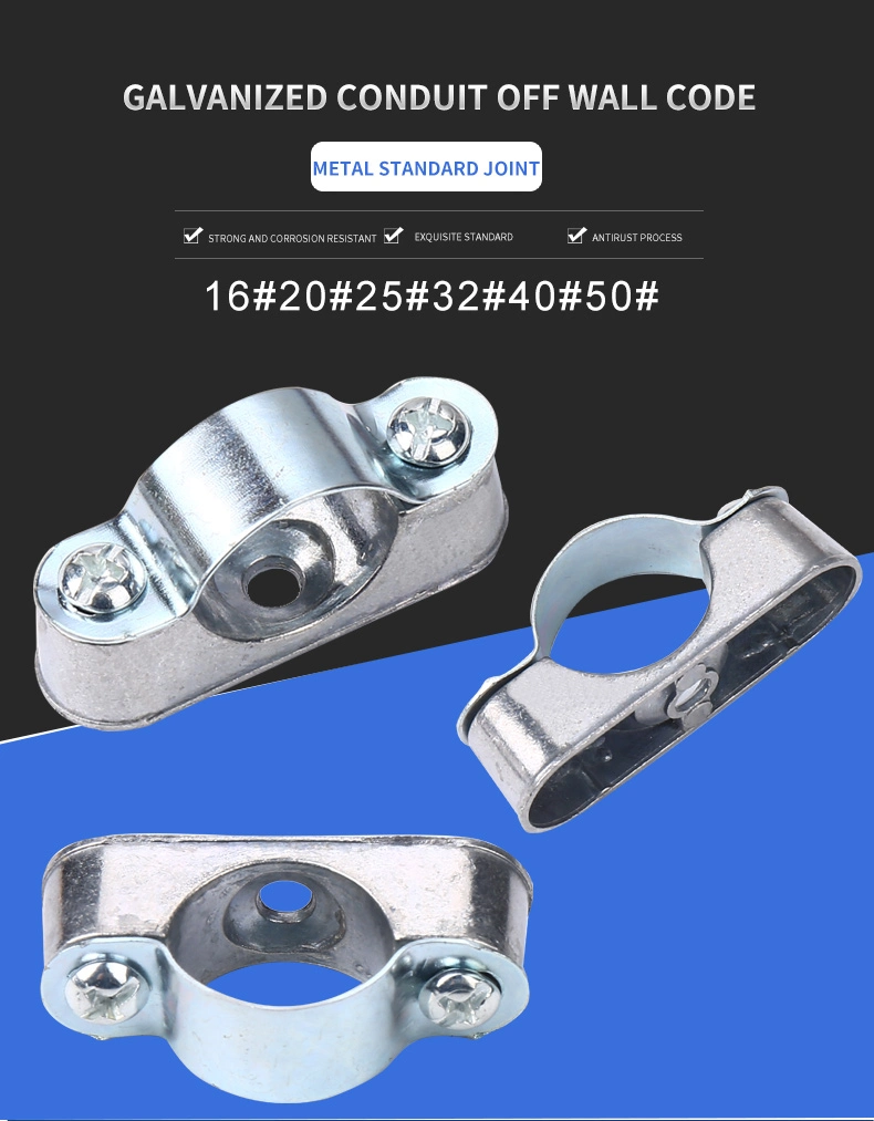 Manufacturer′s Direct Selling 304 Stainless Steel Bracket Fixing Clip off Wall Saddle Clamp